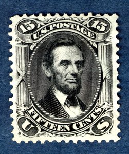 15c أبراهام لنكولن أعاد إصدار واحد ، 1875.