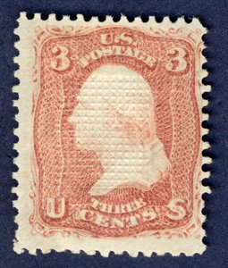 3c Washington E Grill مفرد ، 1868.