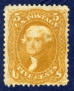 5c جيفرسون واحد ، 1861. بواسطة شركة الأوراق المالية الوطنية
