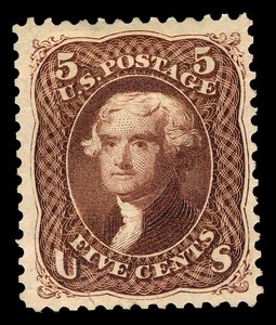 5c توماس جيفرسون أعاد إصدار أغنية واحدة ، 1875.