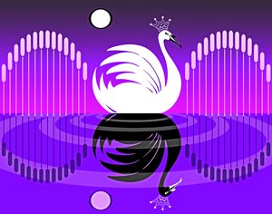 Swan Lake IV، 2019 (رقمي) بواسطة نيل أوزبورن