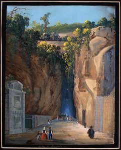 Cave in Pozzuoli (gouache) بواسطة مدرسة نابولي