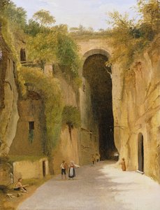 ال Crypta Napoletana ، تحت تلة Posillipo ، نابولي ، c.1840