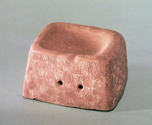 دعامة المزهرية تستخدم كموقد للعطور ، Chasseen Culture ، 3000-2500 قبل الميلاد (فخار)