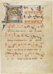 الملاك في البداية التاريخية "أ" من Antiphonary