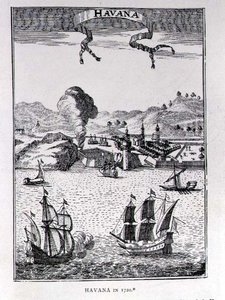 هافانا ، من Gages Voyages ، أمستردام ، 1720 بواسطة المدرسة الهولندية