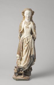 القديسة باربرا بواسطة ماجستير الماء البارد ، ج. 1470 (جوز) بواسطة المدرسة الهولندية