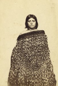 مينا ماكاتا ، Half Cast Maorie ، c.1865 (طباعة ألبوم ومرحاض)