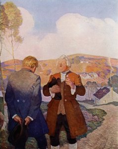 Illustration for Kidnapped by Robert Louis Stevenson (colour litho) بواسطة محادثة نيويل (بعد) ويث
