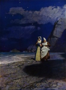 رسم توضيحي لـ Westward Ho! بواسطة تشارلز كينجسلي (لون ليثو)