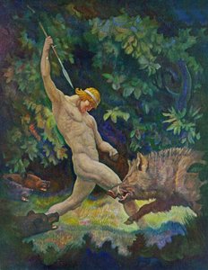 The Boar Hunt ، 1929 بواسطة نيويل كونفيرس ويث