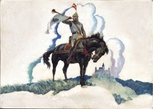 الملك هيرالد ، 1940 (زيت على لوحة عصر النهضة) بواسطة نيويل كونفيرس ويث