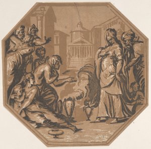الناس الذين يكرمون جمال Psyche ، كاليفورنيا. 1540-50. ، كاليفورنيا. 1540-50. بواسطة نيكولو فيسينتينو