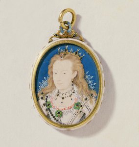 فرانسيس هوارد ، دوقة ريتشموند ولينوكس ، c.1605-10 (مرحاض على الرق) بواسطة نيكولاس هيليارد