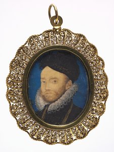 صورة لرجل ، 1590s. بواسطة نيكولاس هيليارد