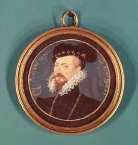 روبرت دادلي ، إيرل ليستر (c.1532-88) 1576 بواسطة نيكولاس هيليارد