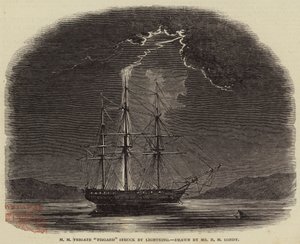 ضربت HM Frigate Fisgard بواسطة Lightning بواسطة نيكولاس ماثيوز كوندي