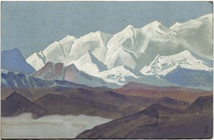 جبال الهيمالايا ، سلسلة كانشينجونغا ، 1936 بواسطة نيكولاس رويريتش