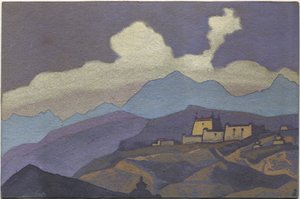 دير في مقاطعة تسانغ ، التبت ، 1936 بواسطة نيكولاس رويريتش