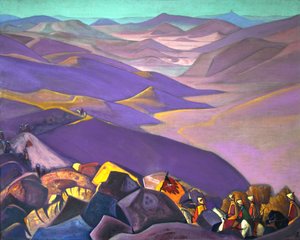 منغوليا ، جنكيز خان ، 1938. بواسطة نيكولاس رويريتش