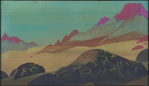 صخور لاداخ ، 1932 بواسطة نيكولاس رويريتش