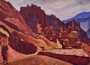 دير بونبو في التبت ، 1925 بواسطة نيكولاس رويريتش