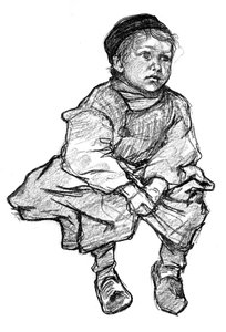 على الحائط ، فوليندام ، 1898.