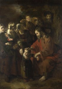 المسيح يبارك الأطفال ، 1652 بواسطة نيكولايس مايس