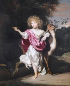 "" صورة لفتاة مع غزال "(صورة لفتاة مع غزال) لوحة نيكولايس مايس (1634-1693) ، - ألوان زيتية على قماش ، مقاس 58 × 49 سم ، مؤسسة Custodia بواسطة نيكولايس مايس