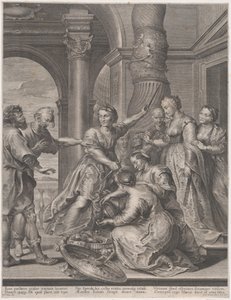 أخيل وبنات ليكوميدس ، كاليفورنيا. 1620-26. ، كاليفورنيا. 1620-26. بواسطة نيكولاس ريكمانز