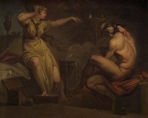ترى فوتيس أن حبيبها لوسيوس قد تحول إلى مؤخرة. الحافز من Apeleius 'The Golden Ass