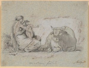 Pasiphaë مع Minotauros الصغير بواسطة نيكولاي أبراهام أبيلدغارد