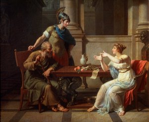 سقراط والسيبيديس في أسباسيا ، 1801.