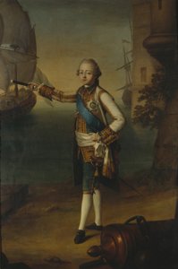 صورة الدوق الأكبر بافيل بتروفيتش 1754-1801 في الأدميرال الموحد ، 1769