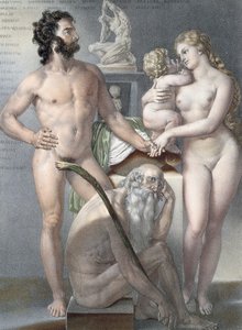 صورة من "Traite Complet de l&39;Anatomie de l&39;Homme" بقلم جان بابتيست مارك بورجري (1797-1849) منقوش بواسطة برنارد ، باريس ، 1831