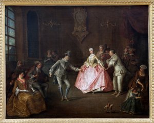 قبل كرة الأزياء ، لوحة زيتية على قماش رسمها نيكولا لانكرت (1690-1743). تصوير ، كيم يونغتاي ، نانت ، متحف الفنون الجميلة في نانت. بواسطة نيكولاس لانكريت