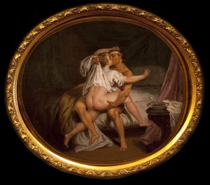مشهد شجاع في الخمور. لوحة لنيكولا لانكرت (1690-1743) ، زيت على قماش. الفن الفرنسي