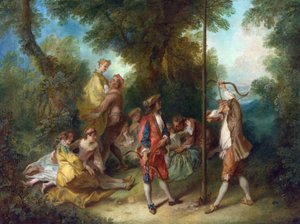 لانكرت ، نيكولاس (1690-1743) العصور الأربعة للإنسان: نضج زيت على قماش روكوكو كاليفورنيا 1735 المتحف الوطني الفرنسي ، لندن 34،3x45،2 لوحة