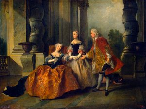 مشهد من مأساة Le Comte d'Essex بواسطة Thomas Corneille '، 1734. بواسطة نيكولاس لانكريت