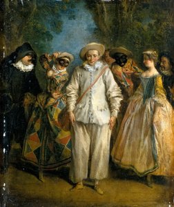 ممثلو Commedia dellArte بواسطة نيكولاس لانكريت