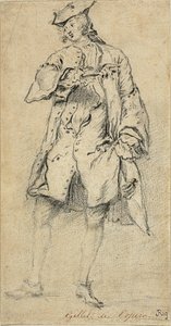 شاب واقف بواسطة Nicolas Lancret
