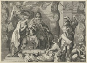 طباعة ترويجية لإيجيديوس لو مايستر (1663) ، الجزء العلوي بواسطة نيكولاس بيتاو (الأول)