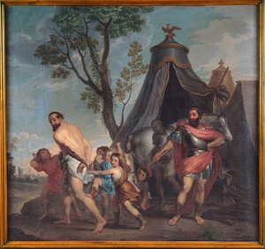 Camillus ومدير مدرسة Falerii بواسطة نيكولاس بوسين