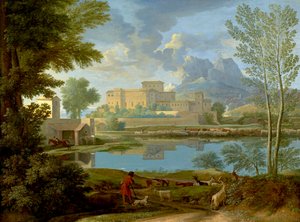 المناظر الطبيعية مع الهدوء ، 1650-1 بواسطة نيكولاس بوسين