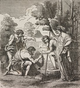 رعاة أركاديا ، بعد رسم نيكولا بوسين ، رسم توضيحي من المسرح العالمي ، المجموعة الموسوعية والسينوغرافية ، العدد 512 ، 4 مايو بواسطة نيكولاس بوسين