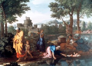معرض موسى ، 1654 بواسطة نيكولاس بوسين
