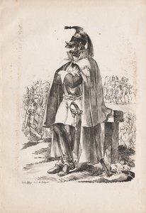 الأزياء العسكرية: رجل الفرسان ، 1814-1818. بواسطة الكسندر جبرائيل (بعد) ديكامبس