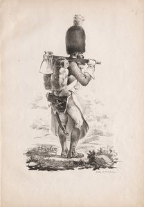 الأزياء العسكرية: المشاة ، 1817-1818. بواسطة الكسندر جبرائيل (بعد) ديكامبس