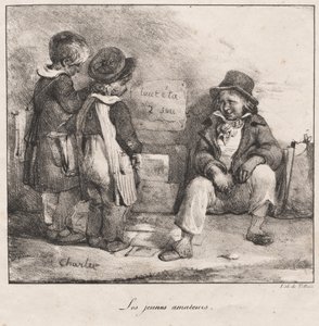 كتاب رسم لاستخدام الأطفال الصغار: الهواة الصغار ، 1822. بواسطة Nicolas Toussaint Charlet