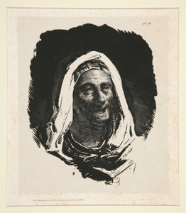 رأس امرأة عجوز بواسطة Nicolas Toussaint Charlet